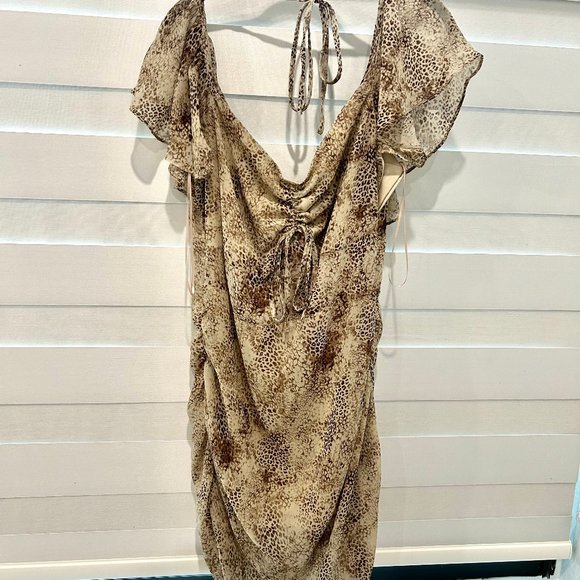 EUC Dolls Kill - Lioness Another Life Leopard Dress - Large Size - Picture 3 of 4